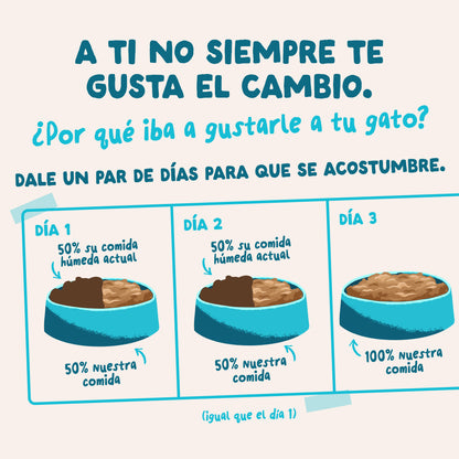 Sobres de comida húmeda Atún &amp; Pollo en Salsa para Gatos Adultos | Edgard &amp; Cooper 85 g