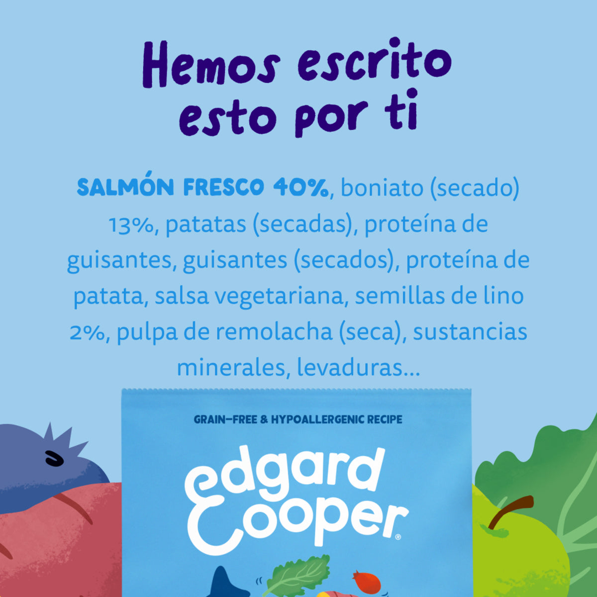 Pienso para perros Salmón Noruego Edgard & Cooper 7 kg