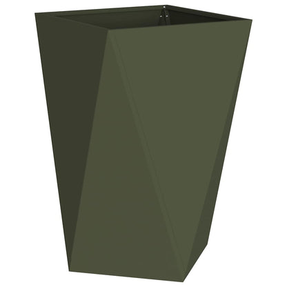 Jardinera Verde Oliva 50 X 50 X 75 Cm Acero_0