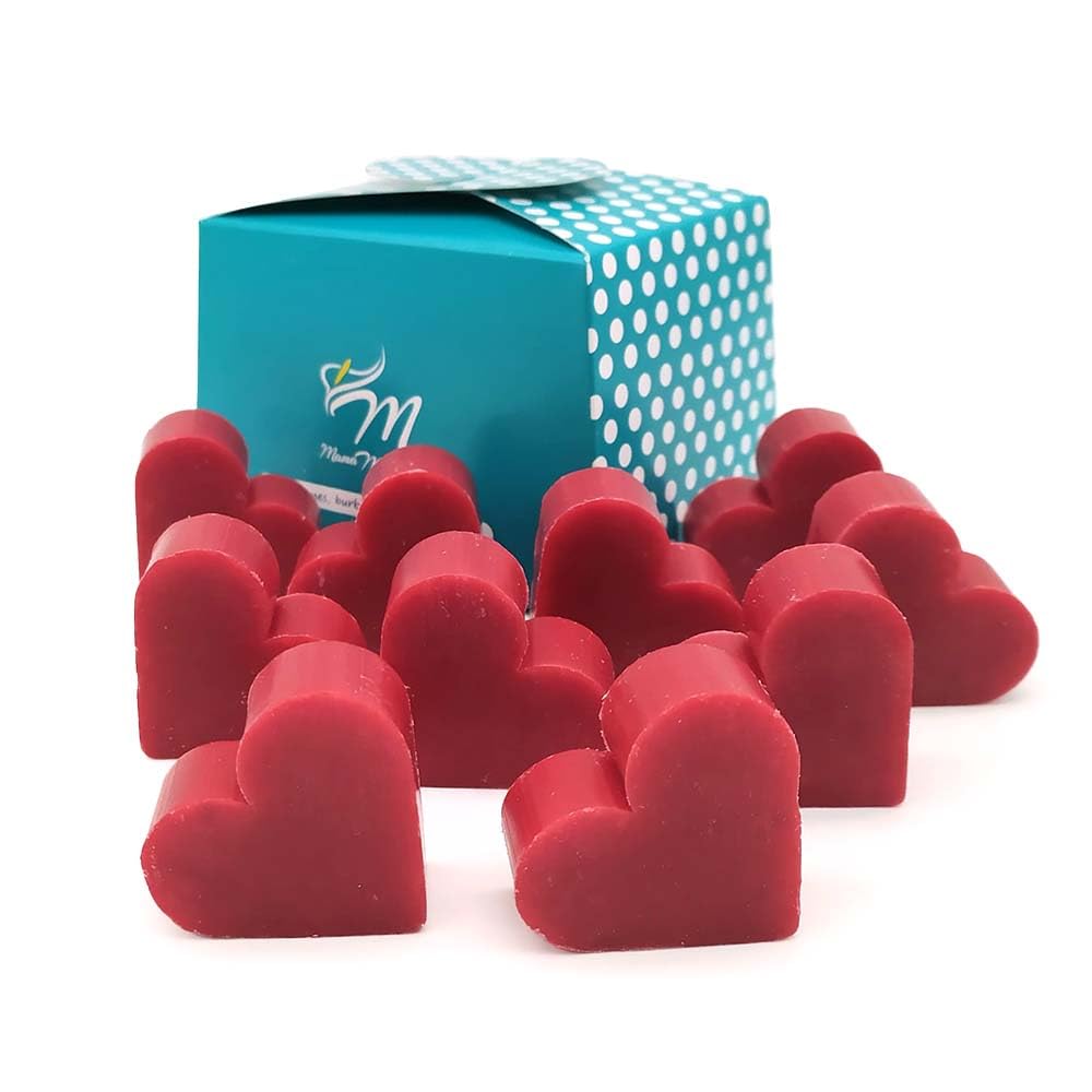 25 Jabones Aromáticos Con Forma De Corazón - Detalle Para Invitados De Eventos - Jabón Glicerina Con Aroma A Frambuesa_3