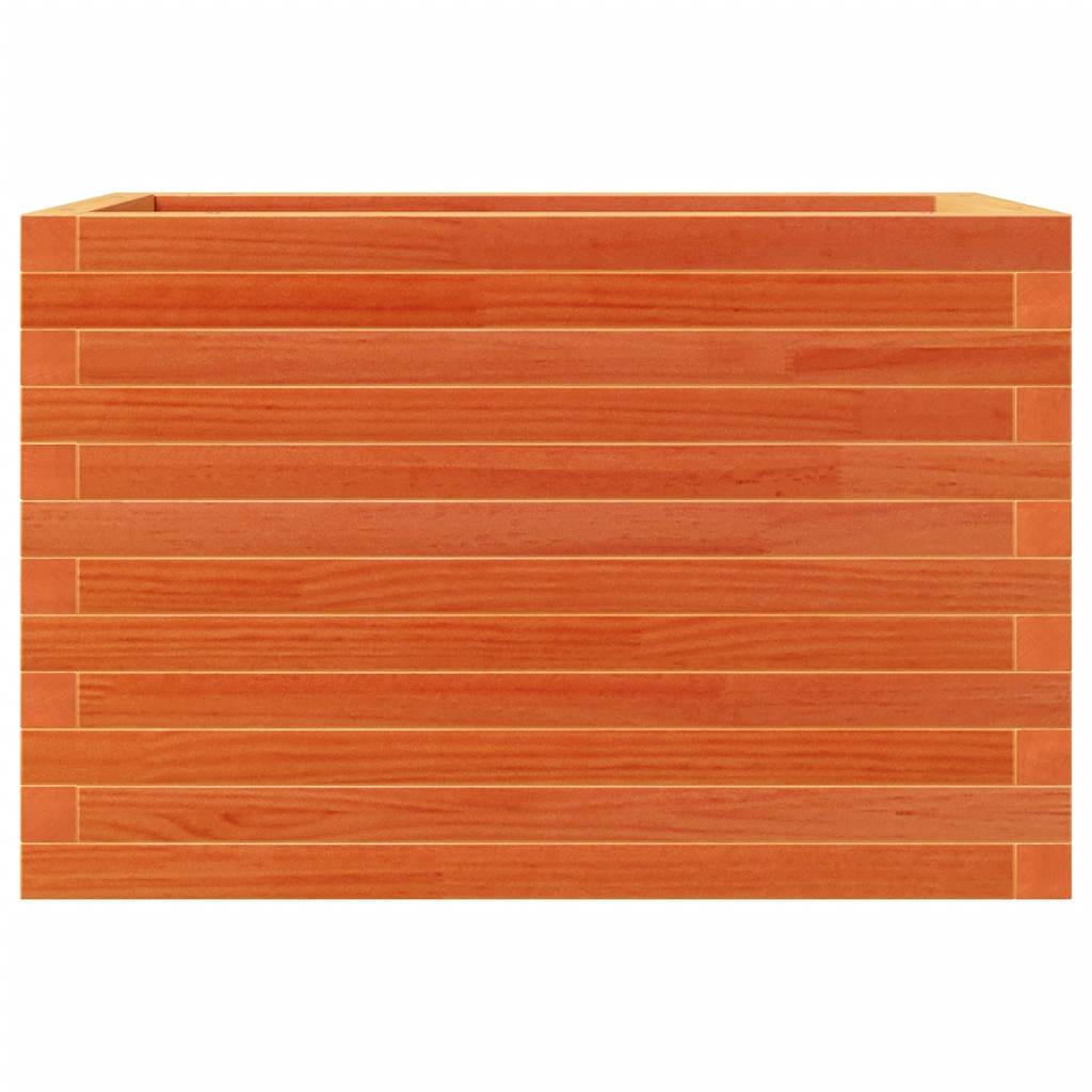 Jardinera De Madera Maciza De Pino Marrón Cera 70x40x46 Cm_4