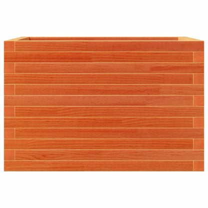 Jardinera De Madera Maciza De Pino Marrón Cera 70x40x46 Cm_4
