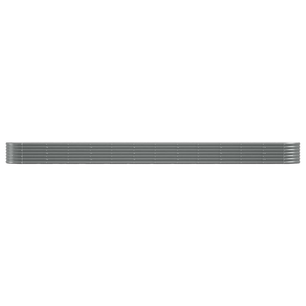 Jardinera Arriate Acero Galvanizado Gris 512x80x36 Cm_2