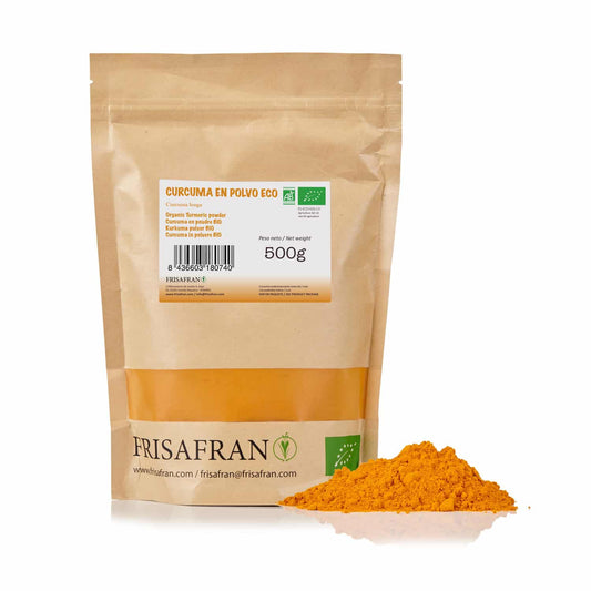 Cúrcuma En Polvo Ecológica - Calidad Y Sabor | Frisafran 500 G_0