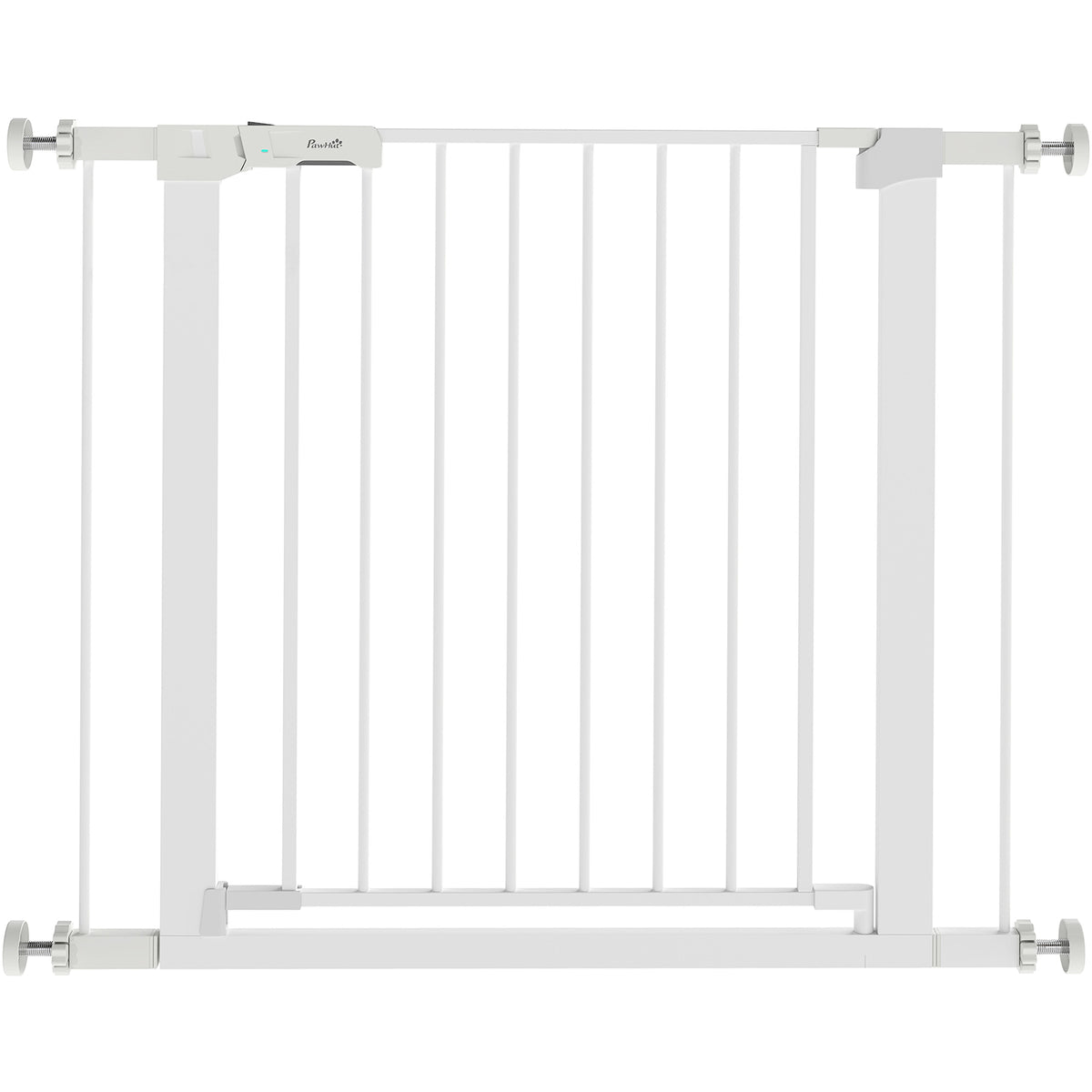 Pawhut Barrera De Seguridad Perros Escaleras Puertas 76-97 Cm Con 2 Extensiones_0
