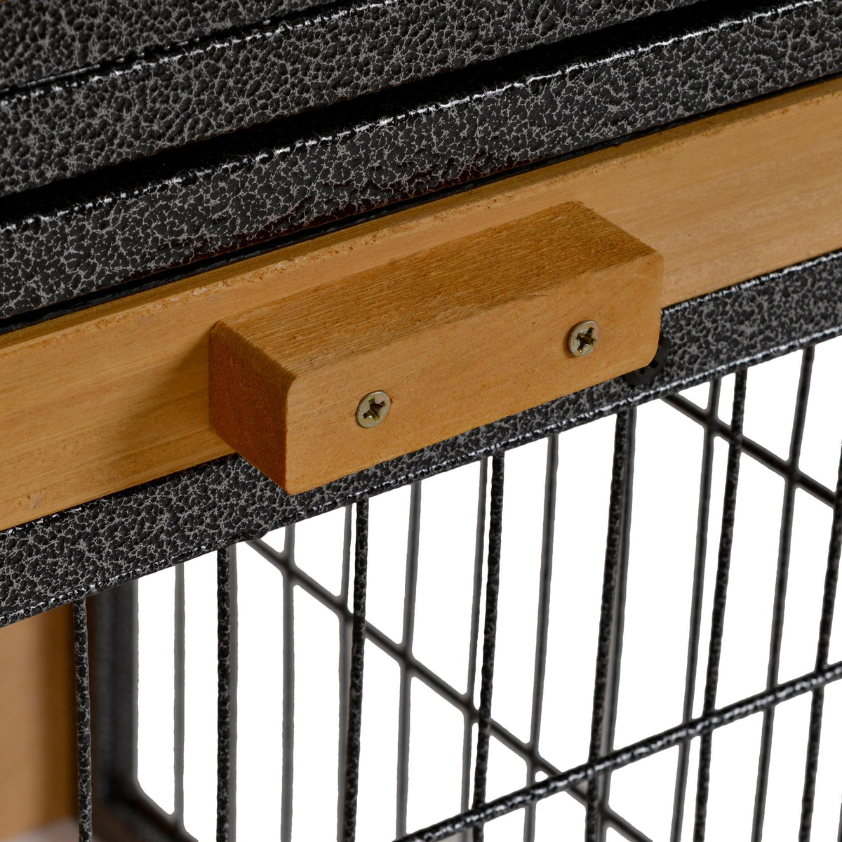 Conejera De Exterior De Madera Pawhut Multicolor 89,5x45x81 Cm_4