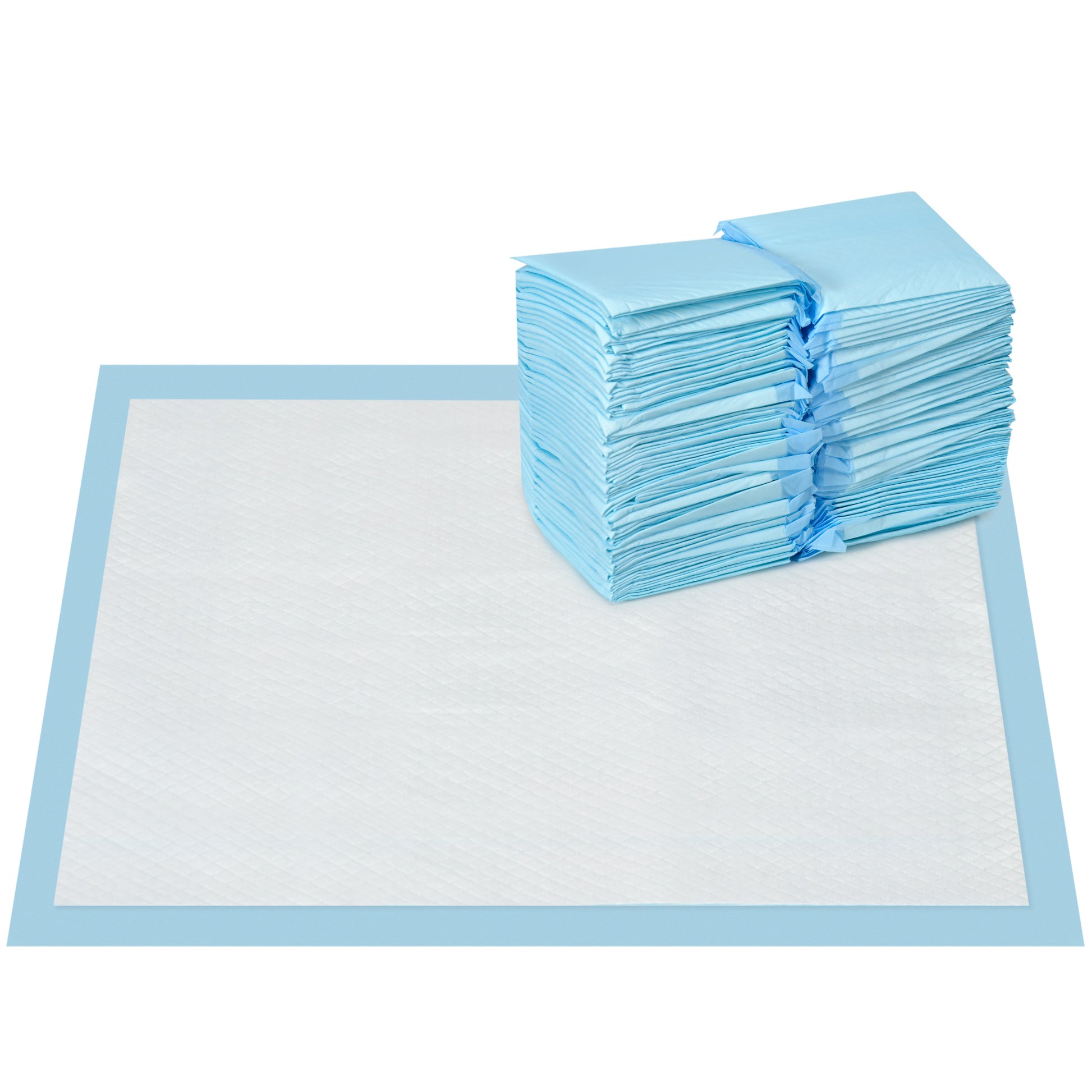 Pawhut Empapadores Para Perros 100 Unidad 45x60 Cm Diseño De 6 Capas Azul_0