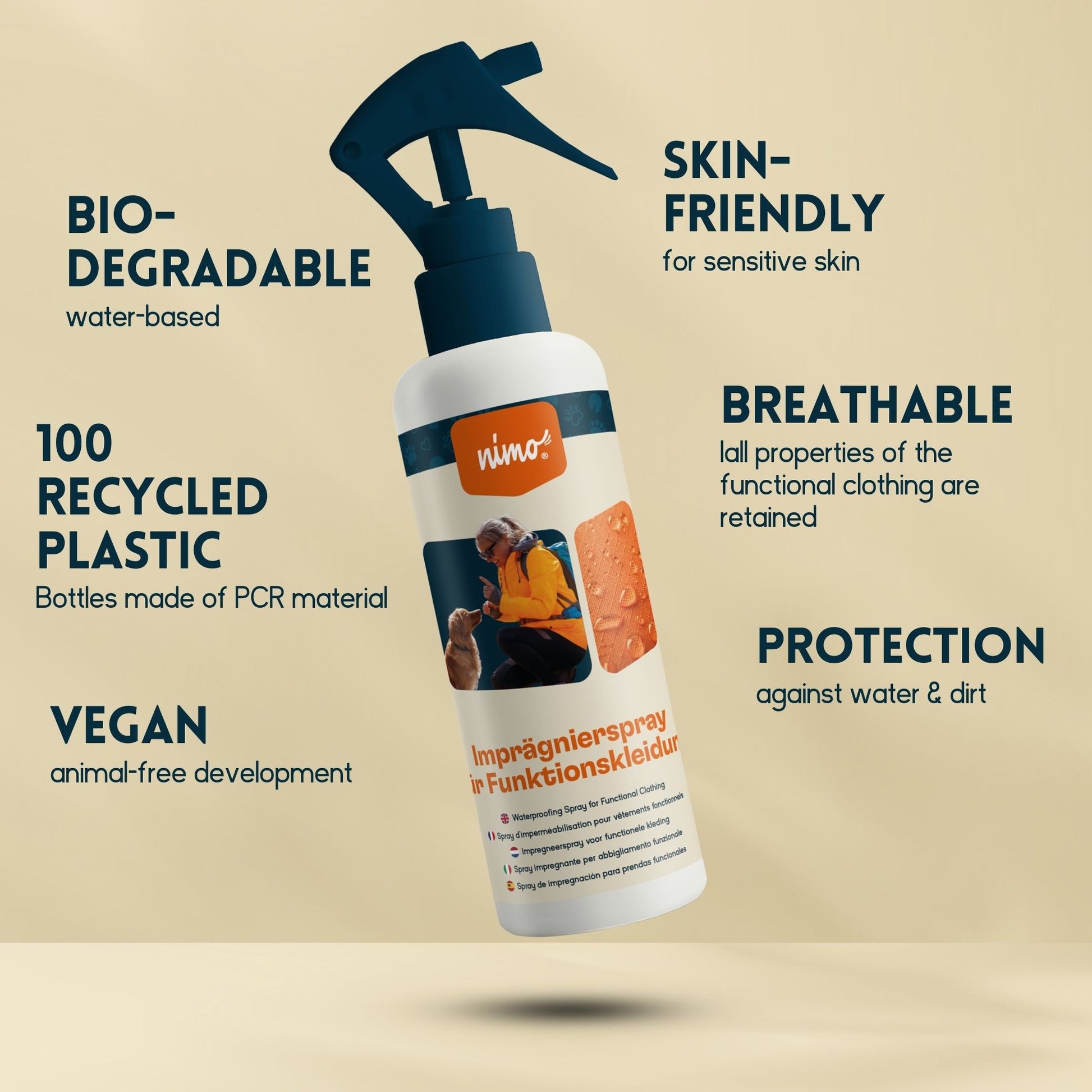 Spray Impermeabilizante Para Ropa Técnica - Nimo - 250 Ml_2