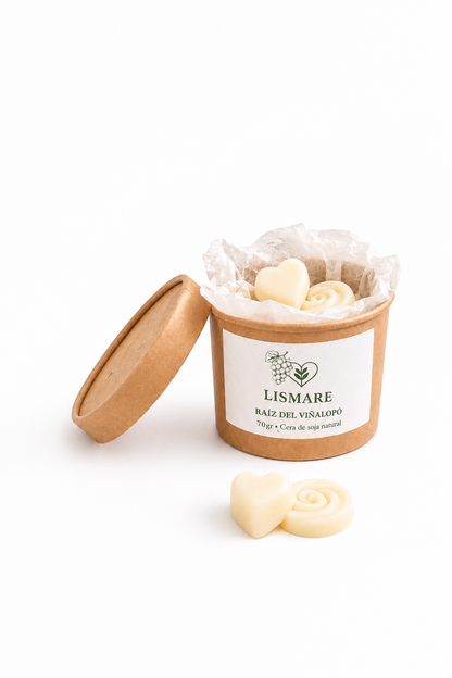 Wax Melts de soja para quemador – Bombones aromáticos, sinergia de uva dulce y frutal – Raíz del Vinalopó – Lismare_0