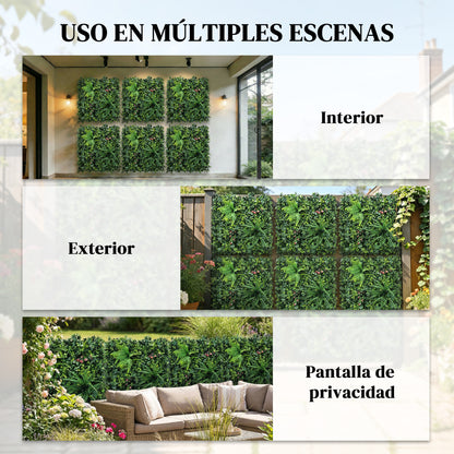 Seto Artificial Outsunny Pe Verde 50x50x8 Cm_3