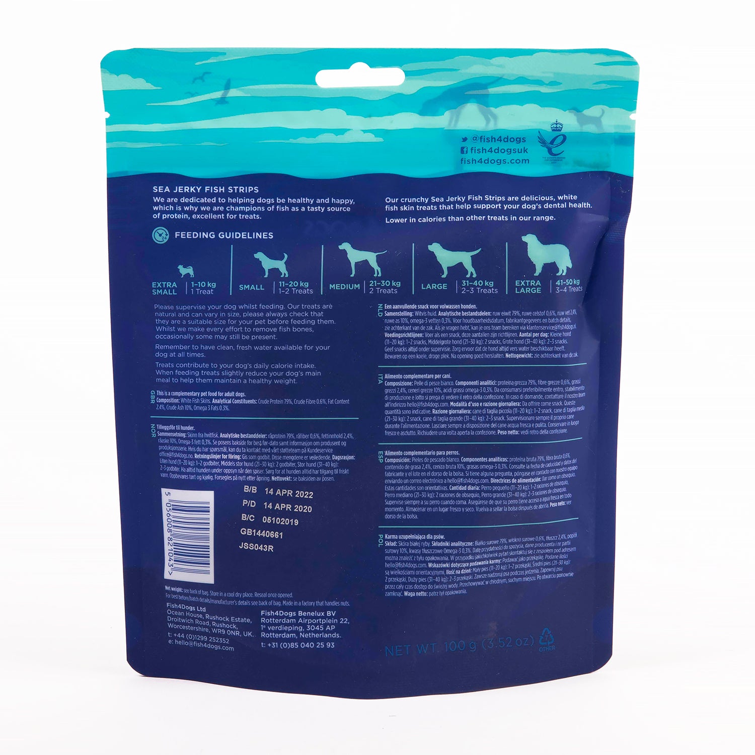Fish4dogs Snack Dental Para Perro – Fish Strips 4x500g_4