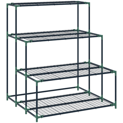 Soporte Para Plantas Outsunny Acero Verde 94x84x110 Cm_0