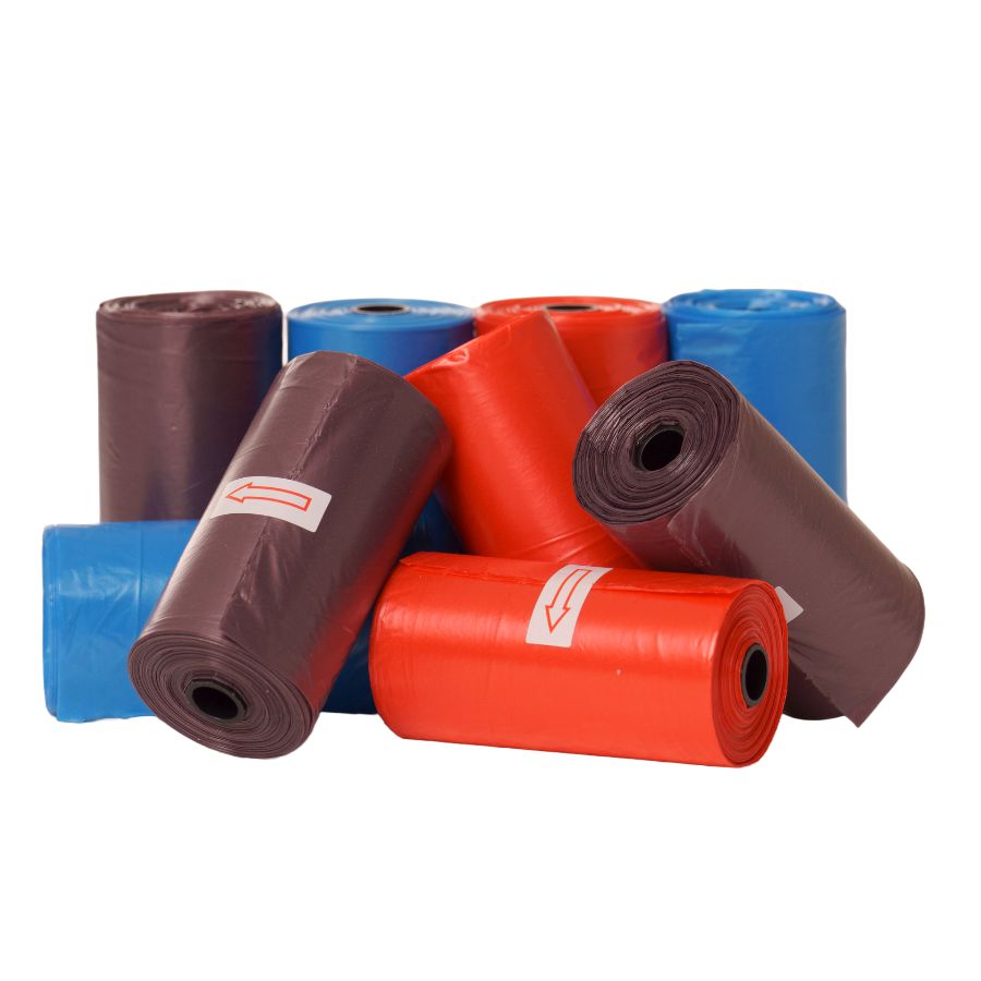 Pack 8 Rollos Colores Variados De Bolsas Higiénicas Recoge Excrementos De Perro. Rollos De 15 Bolsas_1