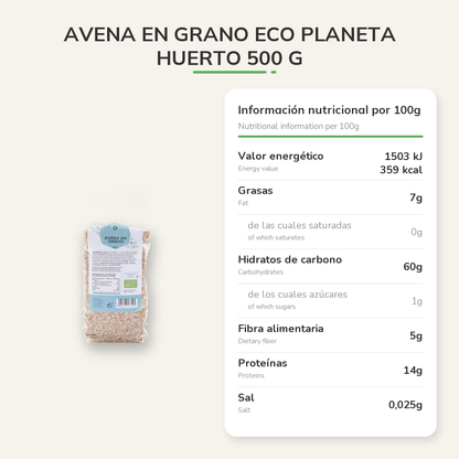 Información nutricional