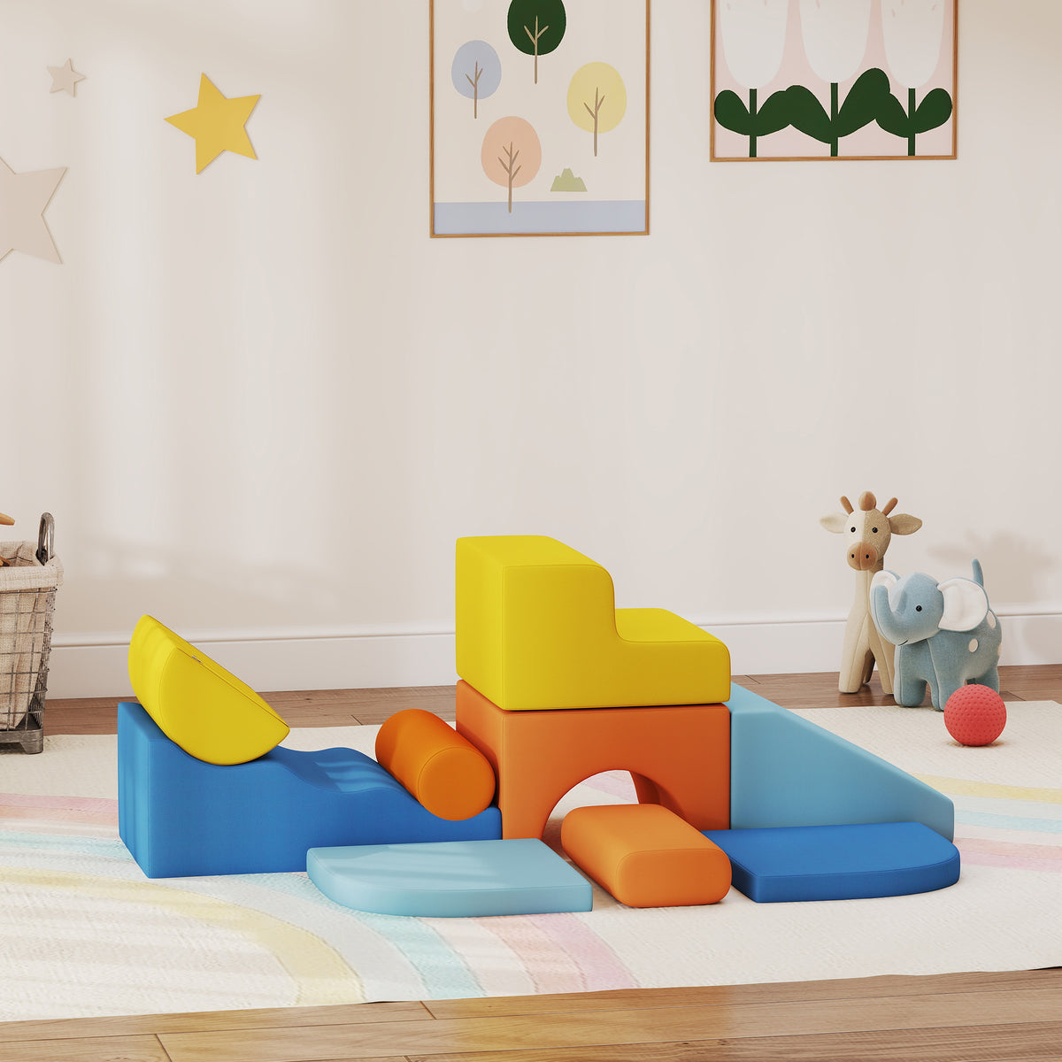 Bloques De Espuma Aiyaplay Terciopelo Multicolor 140x80x25 Cm 3d0-036v00mx_1