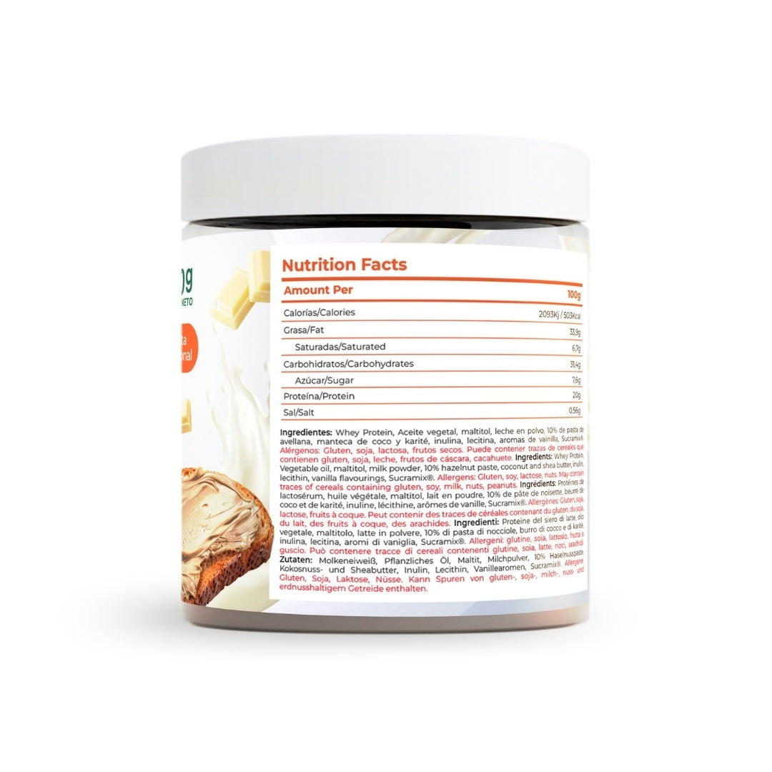Crema Proteica White Chocolate Torafood 200g