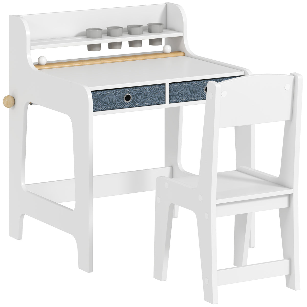 Secretária Infantil Aiyaplay Mdf Branco 62,8x55,6x73,8 Cm 312-154v80wt_0