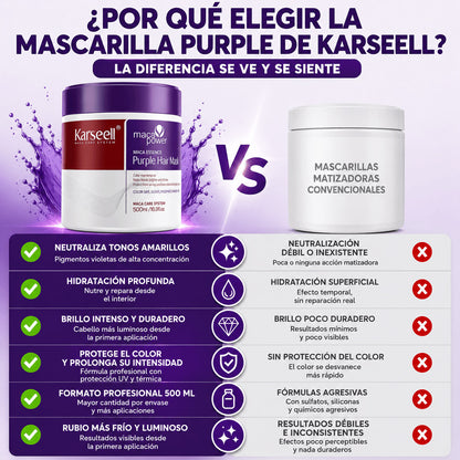 Mascarilla Capilar Violeta Karseell 500 ml