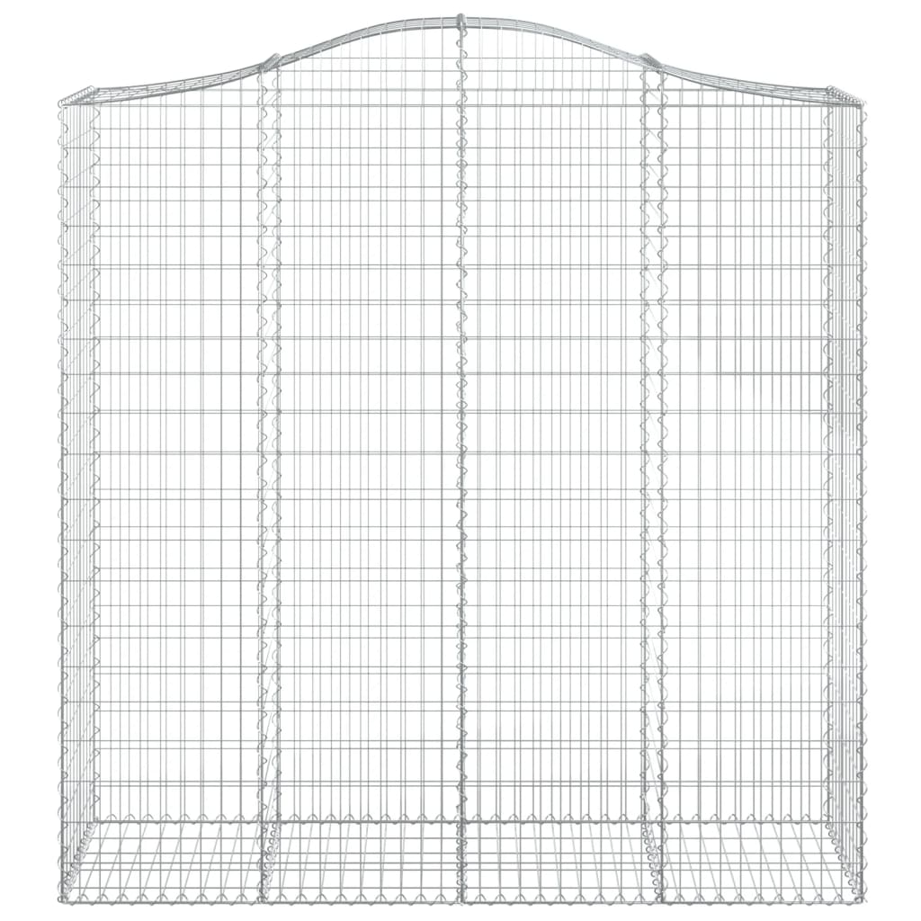 Cestas De Gaviones 2 Uds Forma De Arco Hierro 200x50x200/220 Cm_3