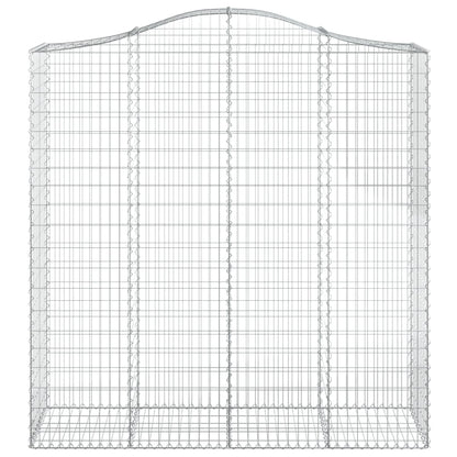 Cestas De Gaviones 2 Uds Forma De Arco Hierro 200x50x200/220 Cm_3