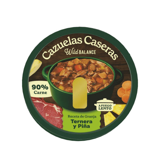 Cazuelas Caseras Ternera y Piña Wild Balance 280g