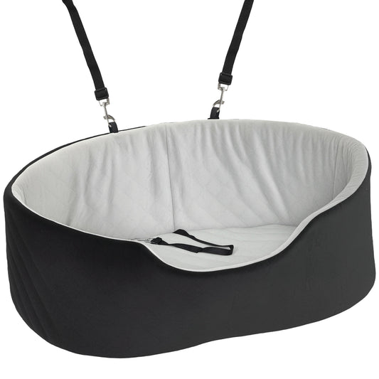 Pawhut Asiento De Coche Para Perros Pequeños Y Medianos Con Funda Extraíble_0