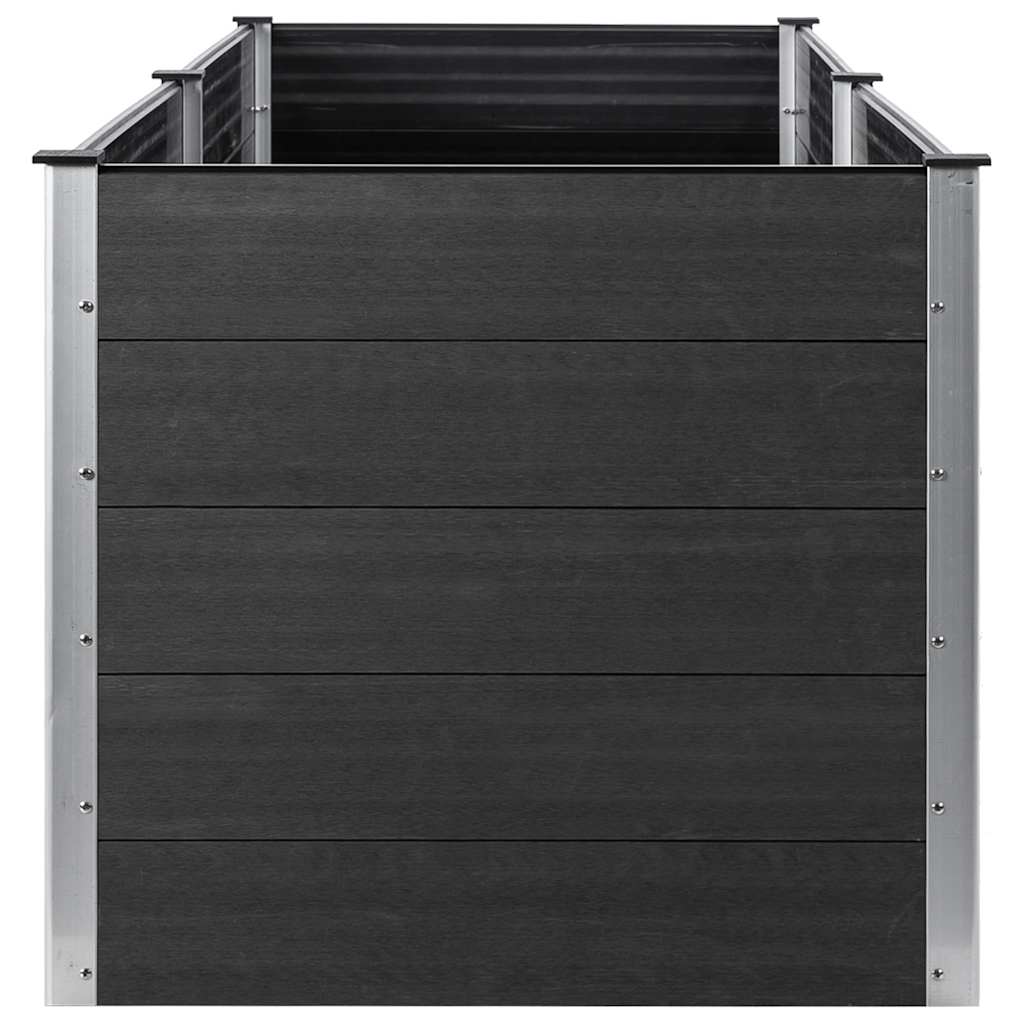 Arriate Elevado De Wpc Gris 200x100x91 Cm_3