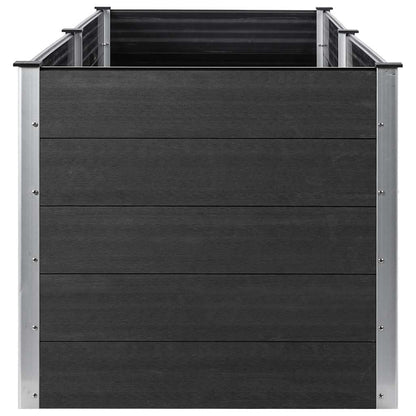 Arriate Elevado De Wpc Gris 200x100x91 Cm_3