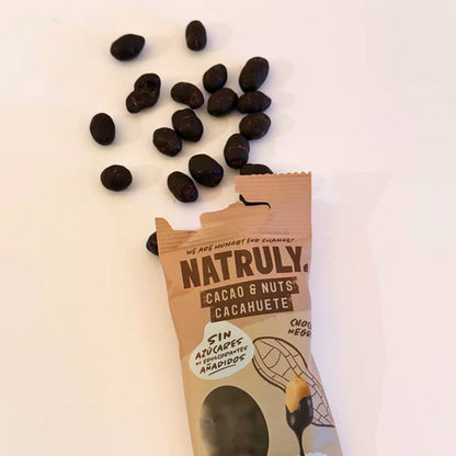 Cacao&amp;Nuts Chocolate negro, Natruly, 50g