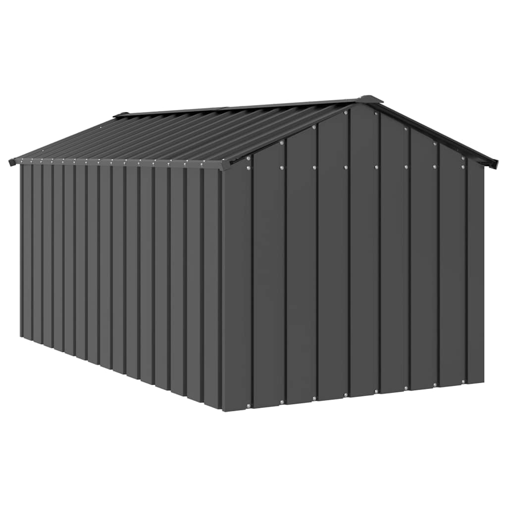 Caseta Para Perros Con Techo Acero Galvanizado 114x202x101 Cm_4