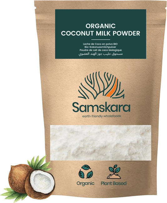 Leche De Coco En Polvo Bio - 1kg | Bebida Vegetal Ecológica Vegana, Sin Lactosa, Sin Azúcares Añadidos, Sin Gluten_0