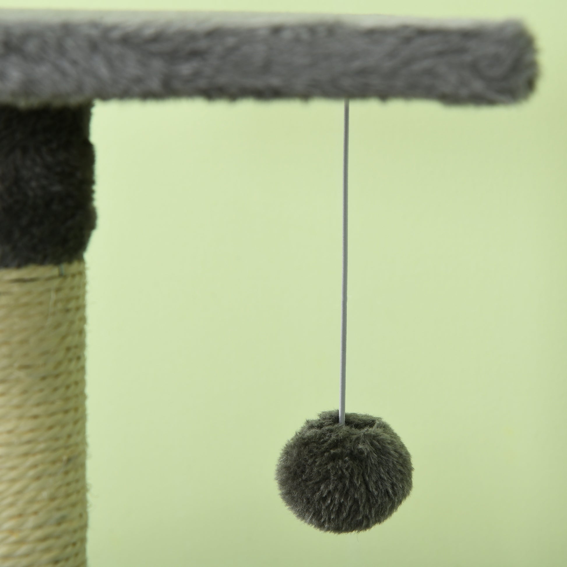 Pawhut Rascador Para Gatos Altura 116cm Con Postes De Sisal Cueva Y Plataformas_3
