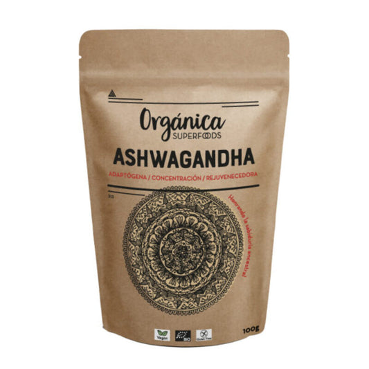 Ashwagandha Bio En Polvo 100g - Orgánica Superfoods_0