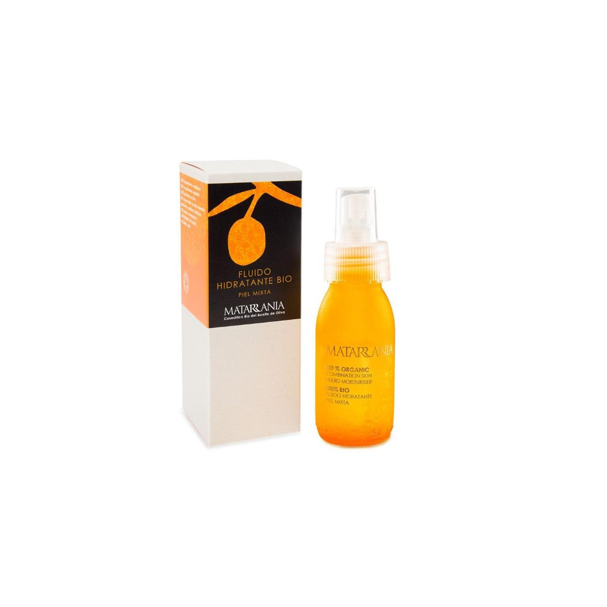Fluido Hidratante para Piel Mixta o Grasas 100% Bio Matarrania 60 ml