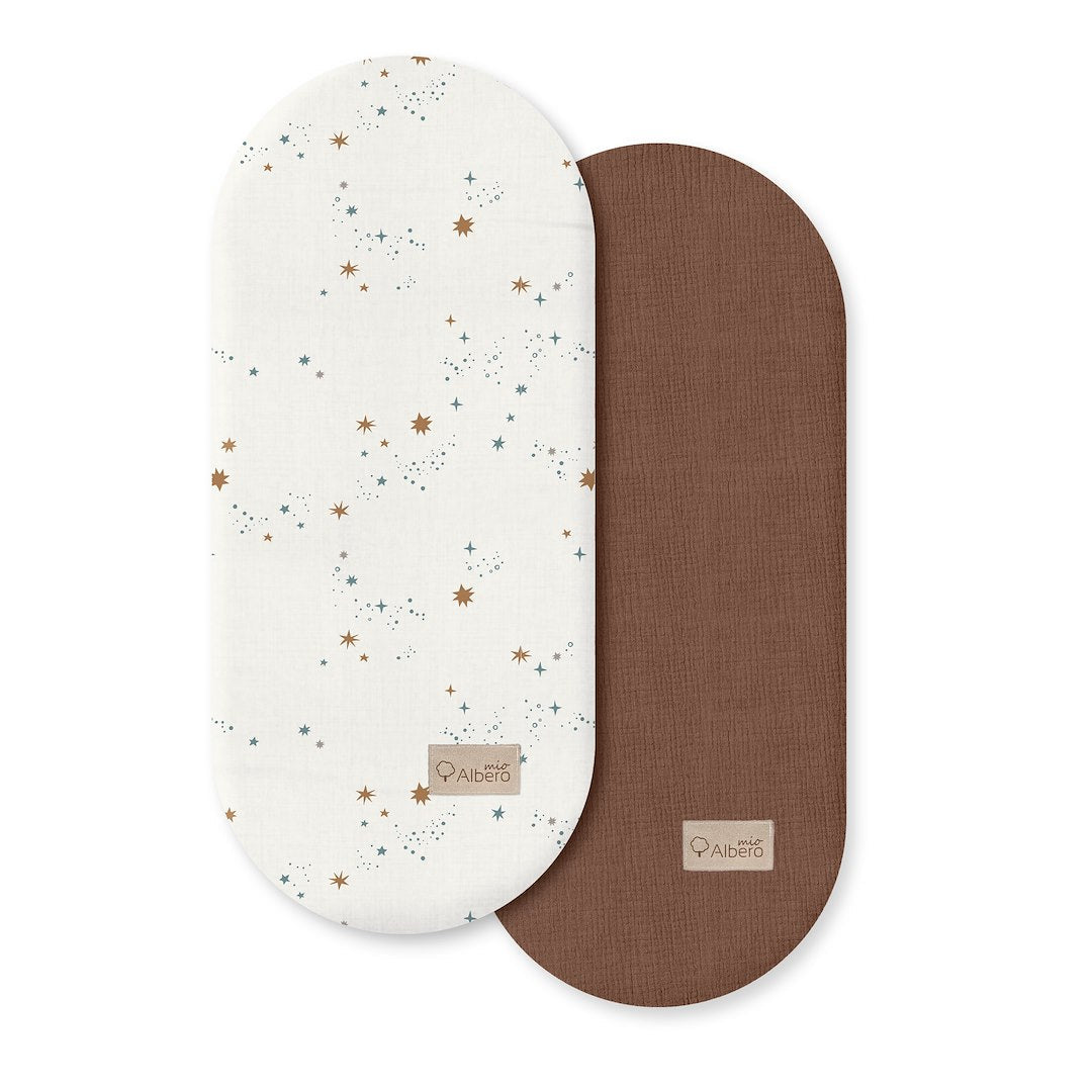 Cotton Color Pack 2 Bajeras Capazo Muselina Stardust_1