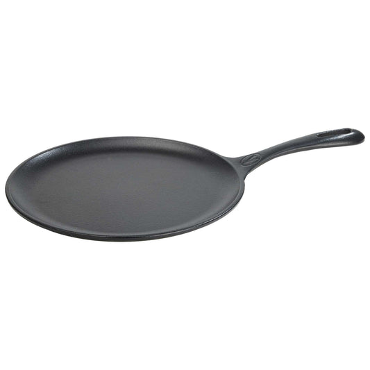 Victoria Plancha Cocina Inducción Comal Hierro Fundido Esmaltado, Pizza Tortillas 26,6cm Fuego, Barbacoa, 34504, Negro_0