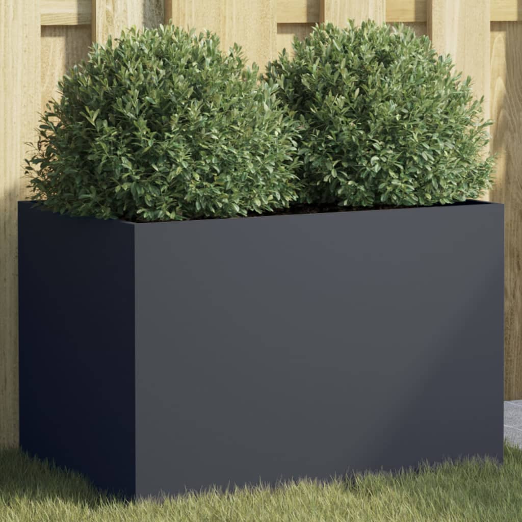Jardinera Acero Gris Antracita 62x40x39 Cm_1