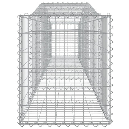 Cestas De Gaviones 3 Uds Forma De Arco Hierro 400x50x60/80 Cm_4