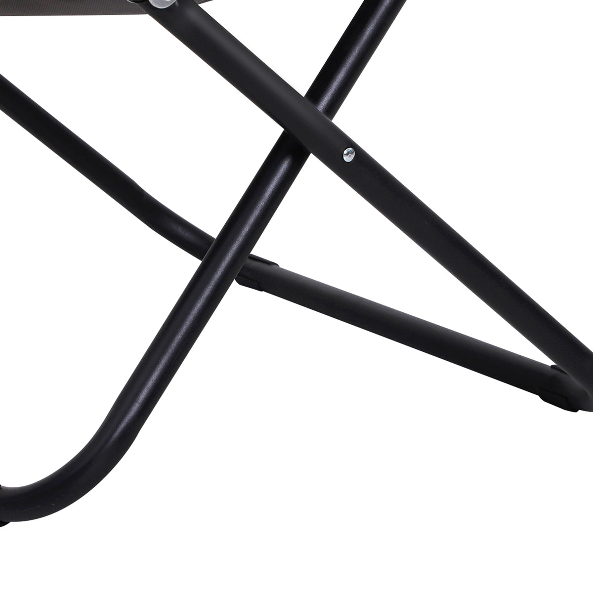 Outsunny Silla De Luna Plegable Con Asiento De Tela Oxford Y Patas De Metal 80x80x75 Cm Gris_4
