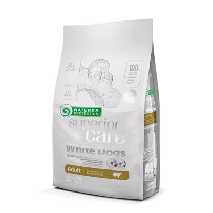 Nature's Protection White Dog Pienso grain free Cordero adulto razas pequeñas 4 Kg