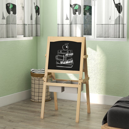 Aiyaplay Caballete Para Niños 3 En 1 Con Rollo De Papel 58x50,5x109 Cm Natural_3