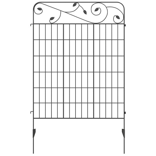 Outsunny Vallas De Jardín Exterior De 4 Paneles 88x110 Cm Con Ángulo Ajustable_0