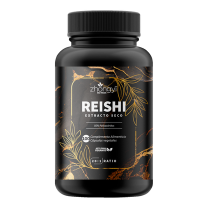 Reishi Extracto 20:1 Vecos 100 Cápsulas | Activa Defensas Y Bienestar | 50% Polisacáridos_0