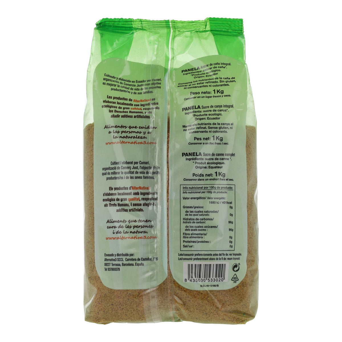 Pack 2x Azúcar Panela BIO Alternativa, 1kg