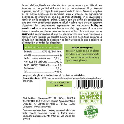 Jengibre en polvo Salud Viva 50 g
