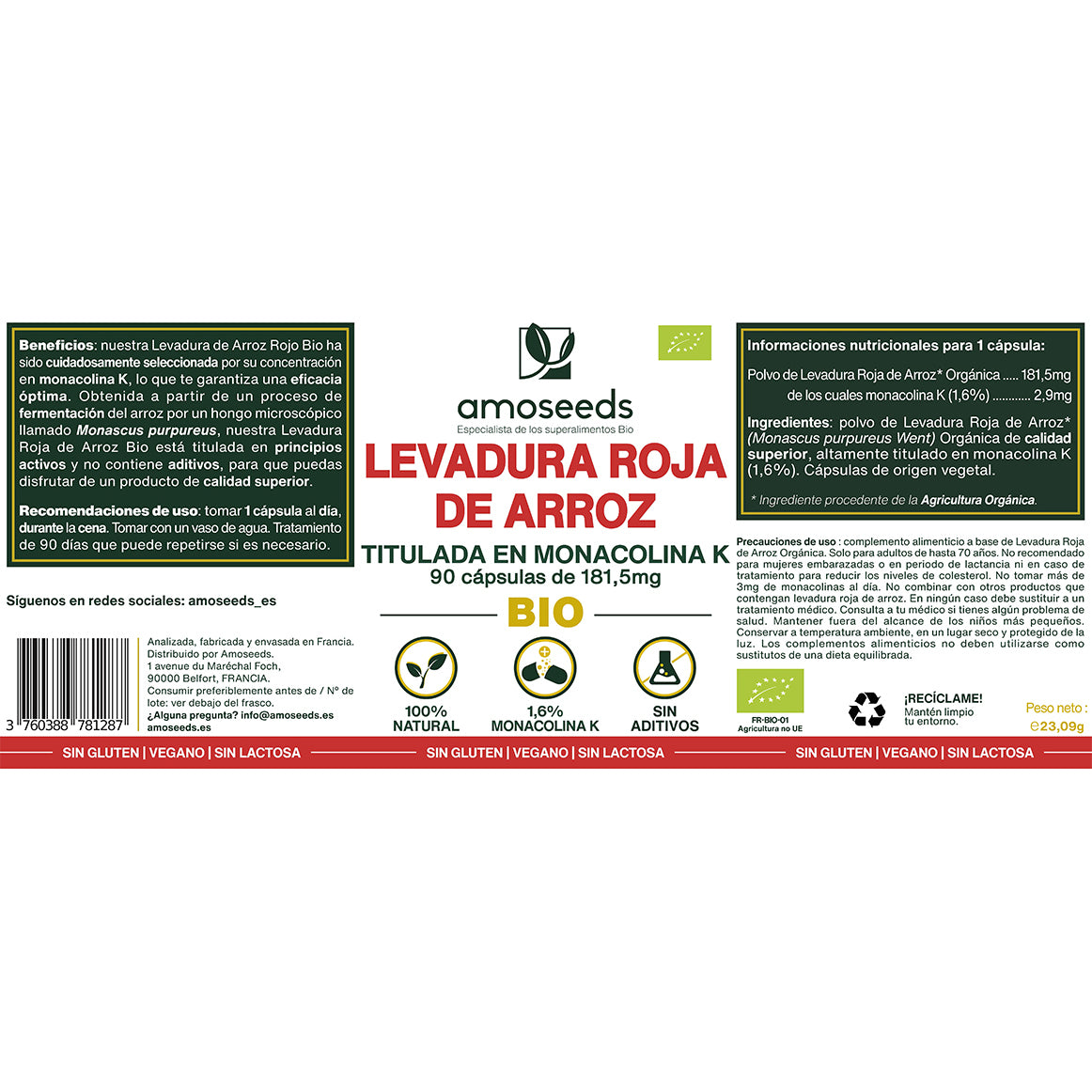 Levadura Roja De Arroz Bio | 90 Cápsulas_4