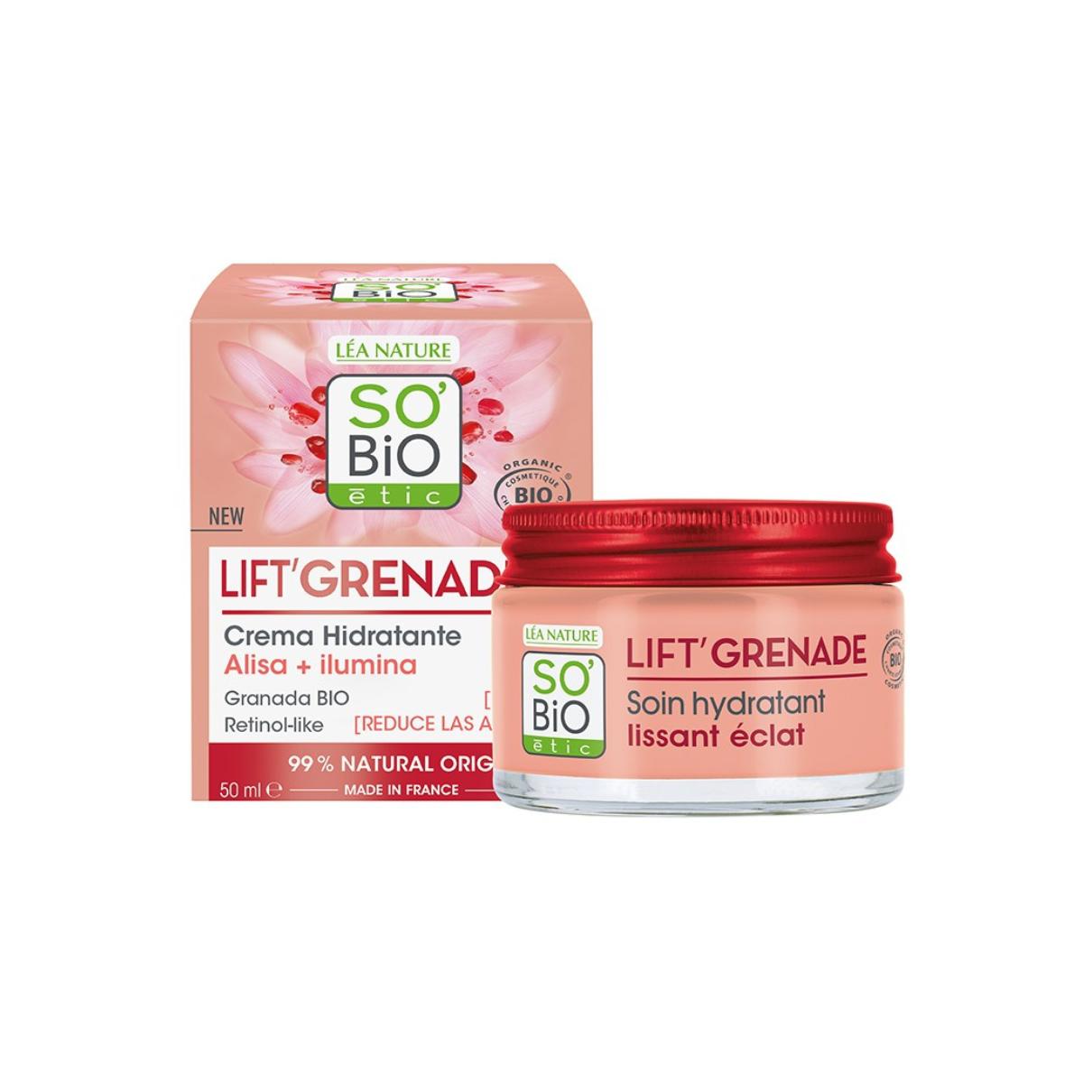 Crema hidratante lift’ granade retinol-like So'Bio 50 ml