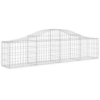 Cestas De Gaviones 20 Uds Forma De Arco Hierro 200x30x40/60 Cm_2