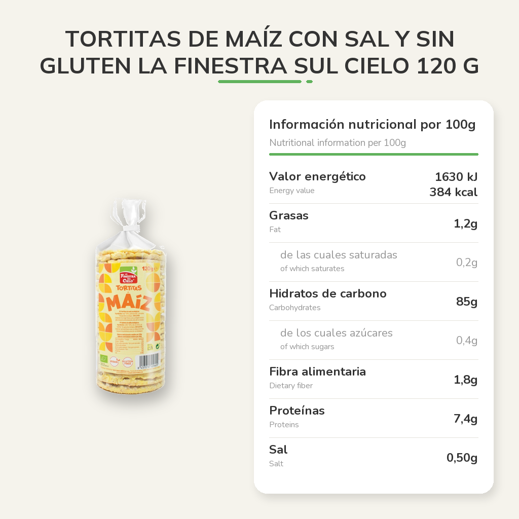 Información nutricional