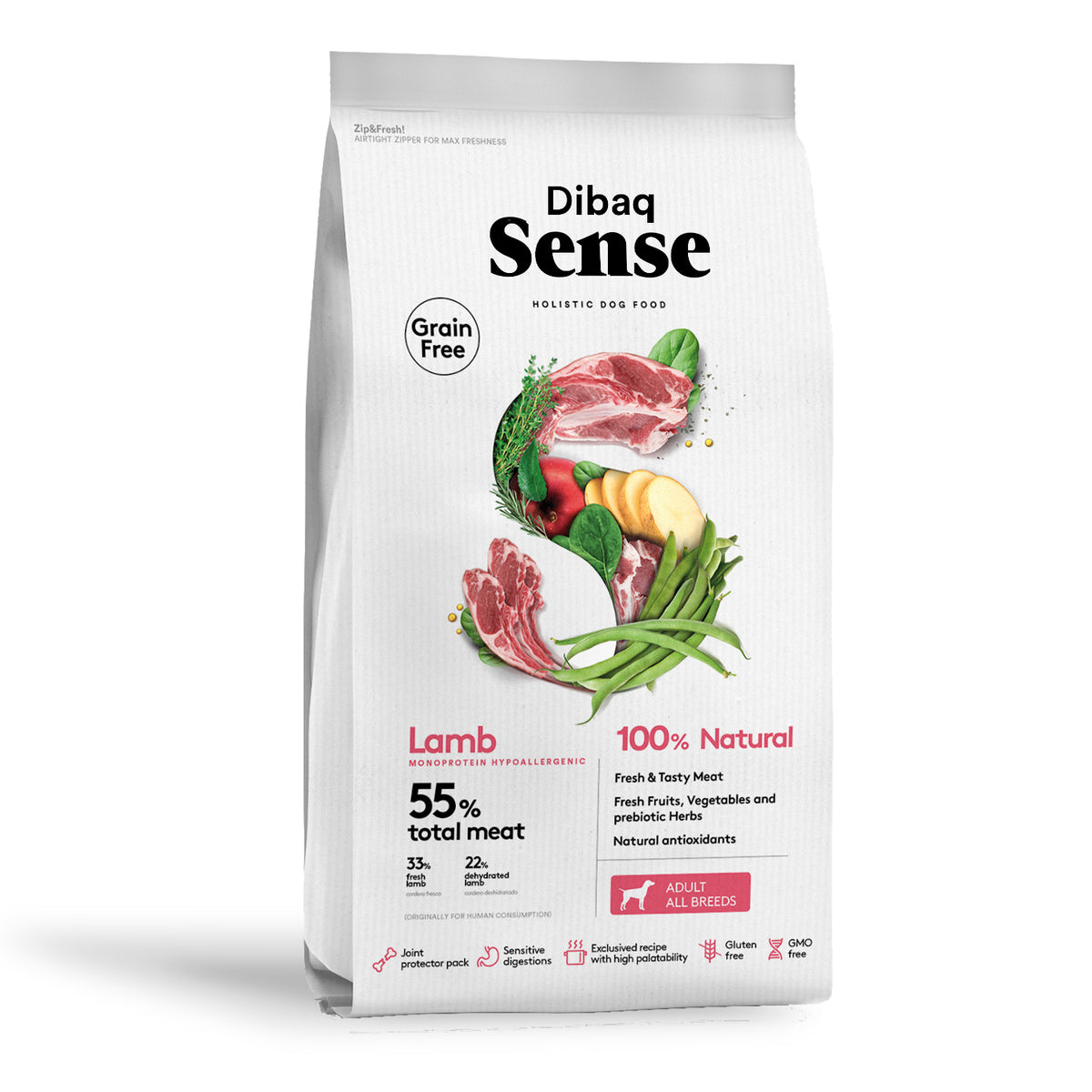 Dibaq Sense Grain Free Cordero 12 Kg_0